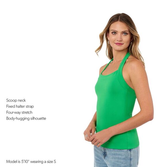 Edited by Remi Bader Women's Halter Top Plus Size 1X Green - Picture 8 of 13